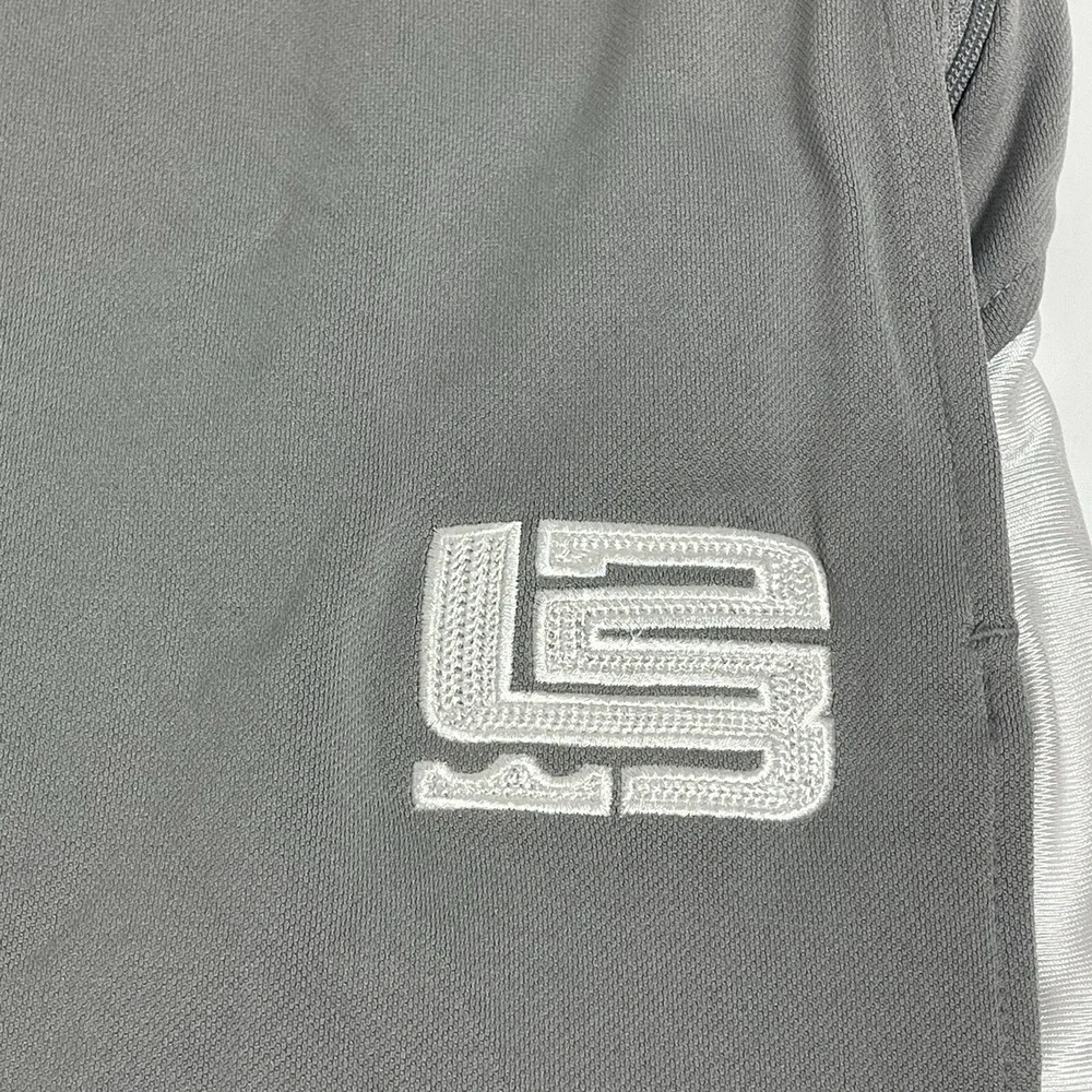 Vintage Y2K Nike Lebron James Basketball Track Gray Swoosh Pockets Ankle Zip XXL